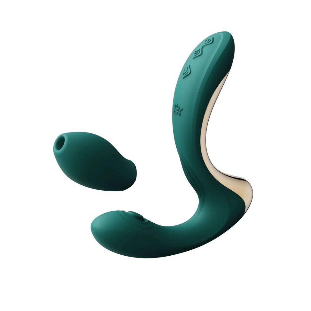 Вібратор-пульсатор з вакуумною насадкою Zalo – Talis G-Spot PulseWave Vibrator Turquoise Green Sex Aura Київ - фото 1