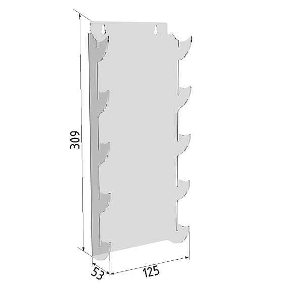 Подставка для ножей EKOSTAR 5 ярусов настенная Киев