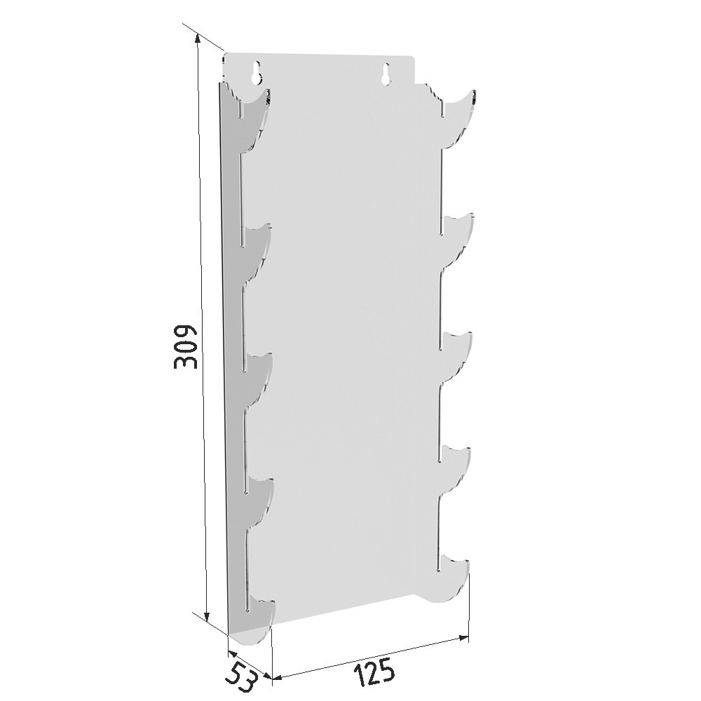 Подставка для ножей EKOSTAR 5 ярусов настенная Киев - изображение 3