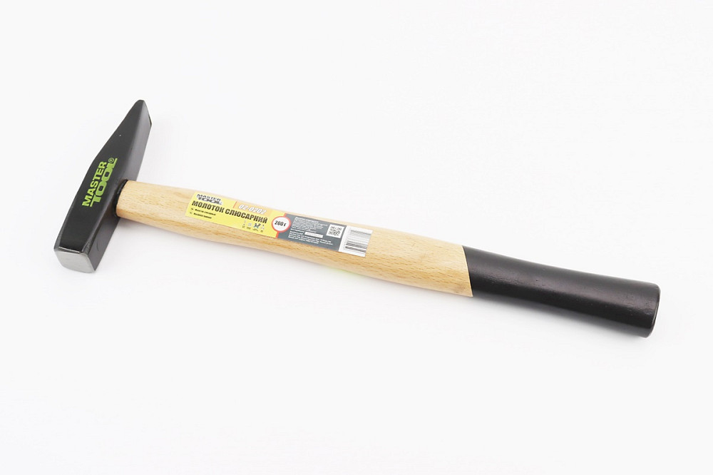 Молоток 200 г, ручка з дерева 02-0202 Київ - фото 1