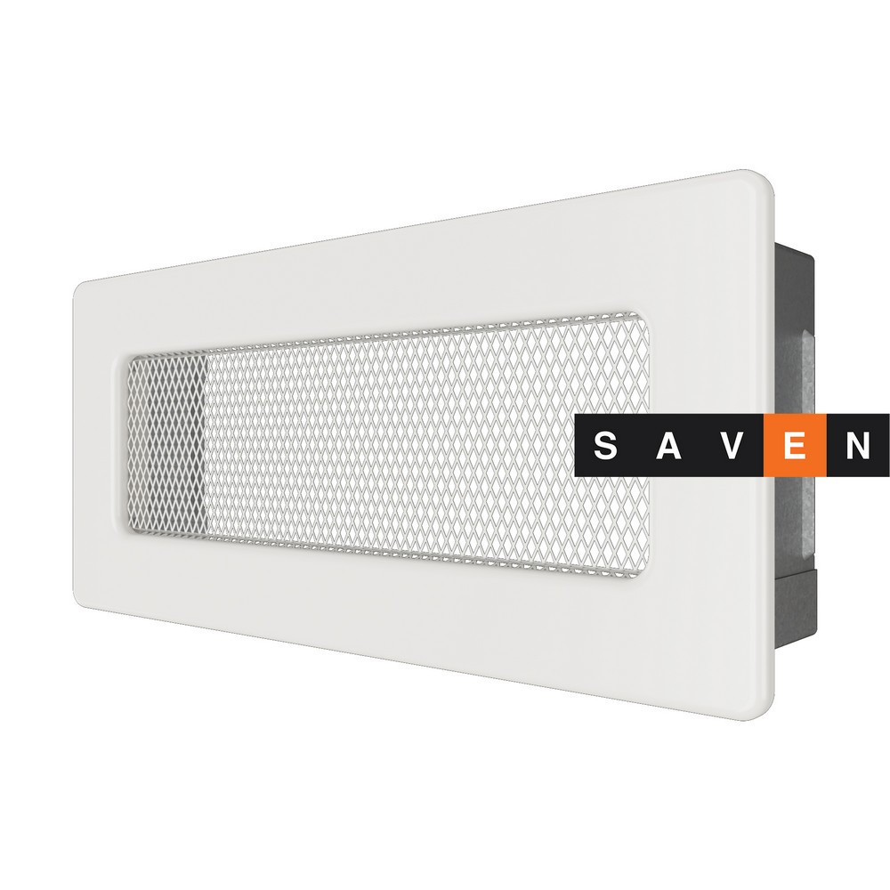 Вентиляційна решітка для каміна SAVEN 11х24 біла Львів - фото 2