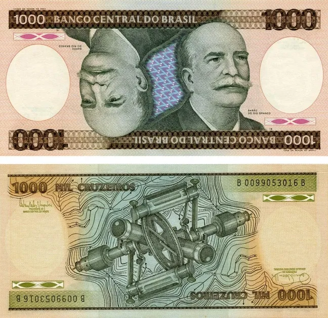 Бразилія Бразилия 1000 крузейро 1981-86 p UNC Р-201с Полтава - изображение 1