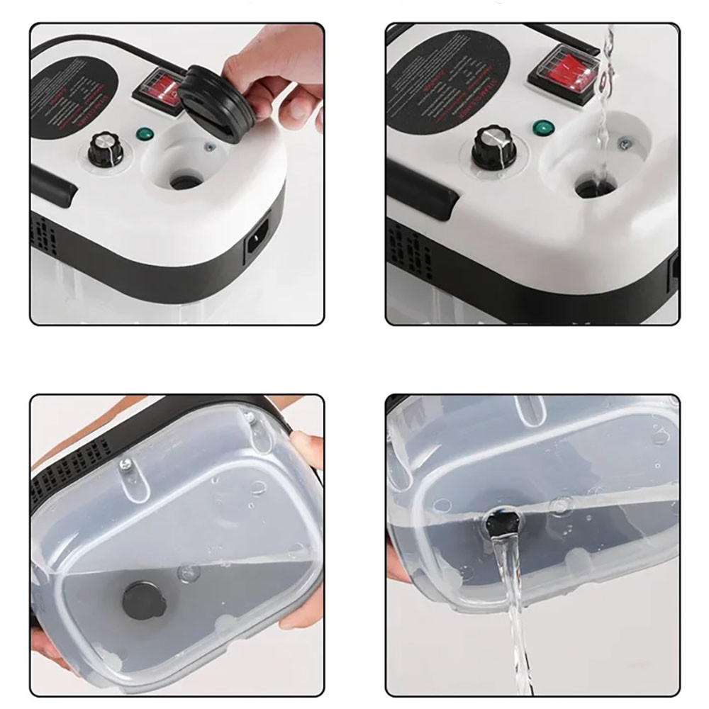 Портативний пароочисник для дому 2500Вт,1200мл,6 режимів + 7 насадок SBR Київ - фото 6