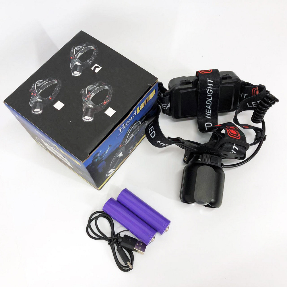 Мощный фонарик светодиодный на голову PLD-T115-PM30-TG, Налобный фонарь для рыбалки кемпинга MT-29 Киев - изображение 3