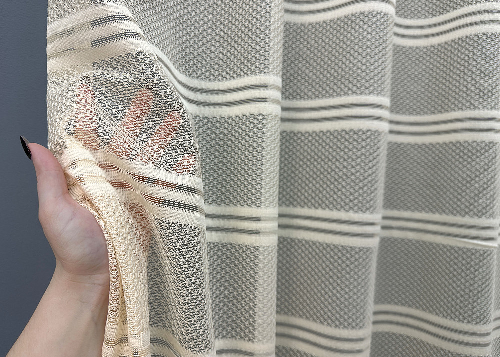 Тюль VR-Textil 1896т Lauren Жакард Бежевый 300х270 см (42-0839) Киев - изображение 4