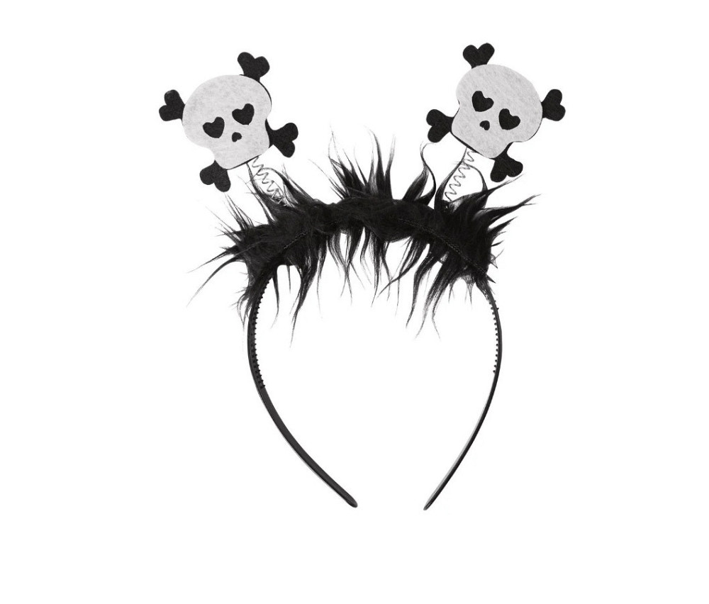 Обруч Черепа на Хелловін 12 на 22 см чорний Київ - фото 7