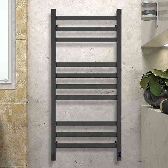 Полотенцесушитель электрический NAVIN Авангард 480х1000 Sensor, черный муар, левый Киев