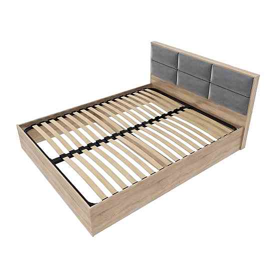 Кровать двуспальная Эверест КЛ-1600 Лайт (ламельный каркас) 160х200 см Дуб сонома (DTM-4653) Львов