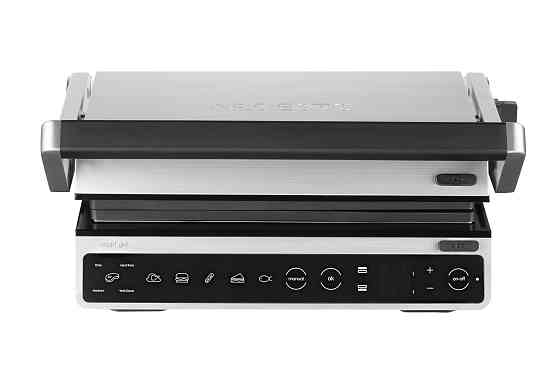 Гриль ARDESTO прижимний 2000Вт, темп. режимів-6, з`ємні пластини, розкриття на 180°, сріблястий Киев