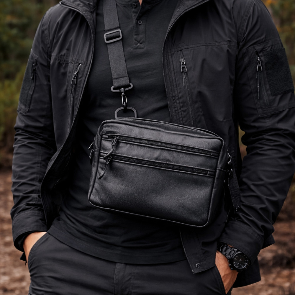 Ділова сумка-барсетка для чоловіків, Поштова сумка для документів Сумка для документів роботи VE-74 Львів - фото 15