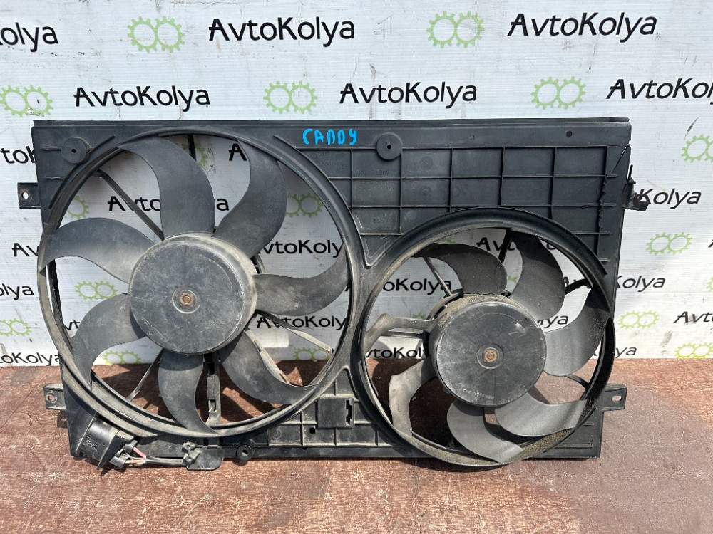 Дифузор радіатора з вентилятором VW Passat B6 1.9 tdi / 2.0 tdi 2005-2010 (1K0121207) Ковель - изображение 3