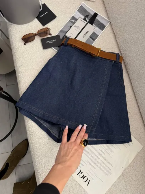 Жіноча джинсова шорти-спідниця літня Одеса - фото 14