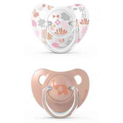 Пустышка Suavinex Memories Истории малышей 6-18 мес. 2 шт. оранжевая (307155) Винница