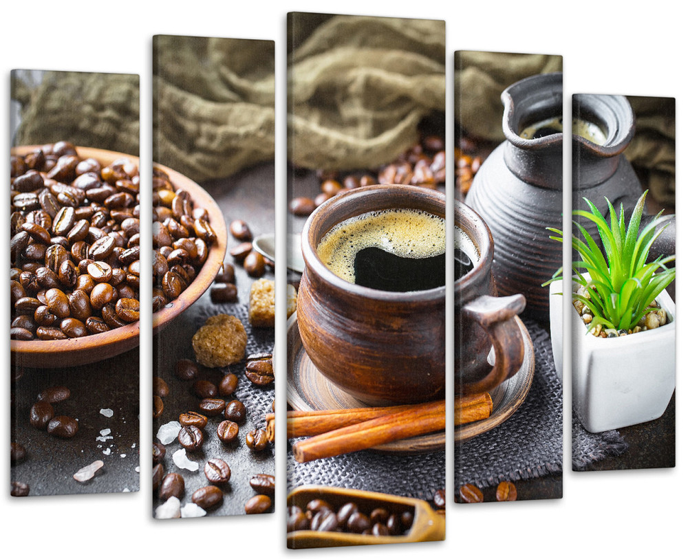 Модульна картина у вітальню / кухню Кави з Корицею Art-393_5 ( 80х118см ) Київ - фото 1