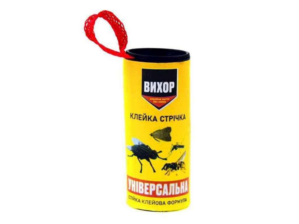 Липка стрiчка вiд мух (кругла) ТМ ВИХОР Київ - фото 1