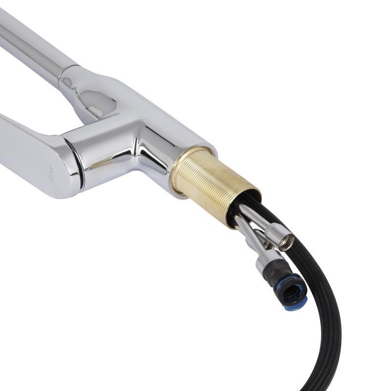 Смеситель для кухни Qtap Vlasta New с выдвижным изливом QTVLA344CRM45646 Chrome Киев - изображение 7