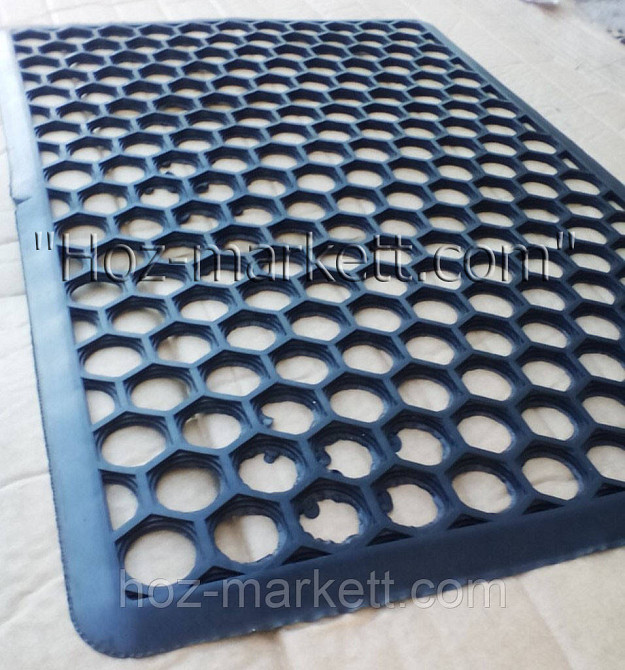 Коврик 60 см х 40 см х 0.5 см резиновый сотами Харьков - изображение 4