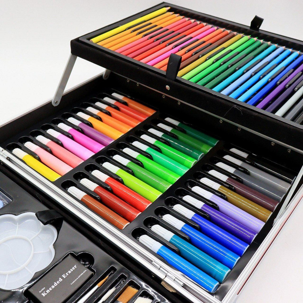 Набір для малювання 145 предметів, у валізі / Великий набір для творчості для дівчинки Київ - фото 6