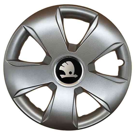 Автомобільні модельні ковпаки R13 Skoda 102 4шт, SJS, сріблясті Київ