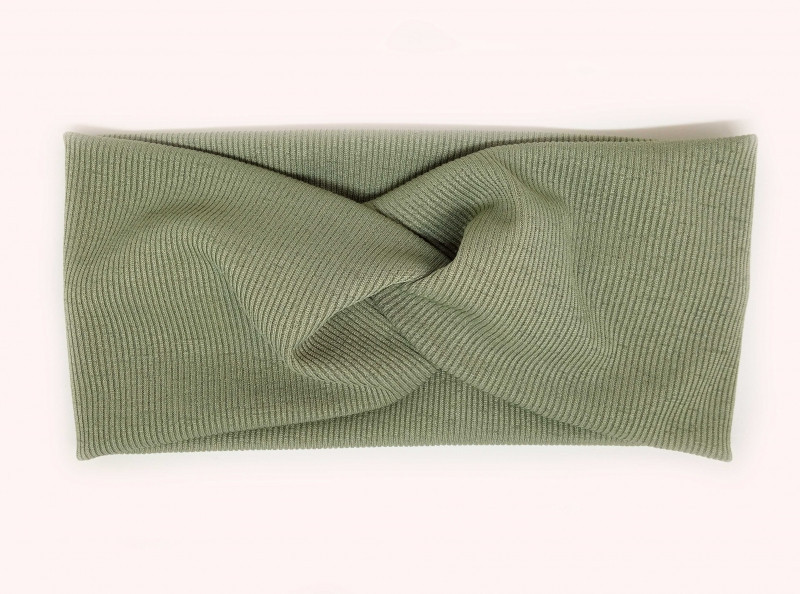 Пов'язка на голову трикотажна хакі Київ - фото 1