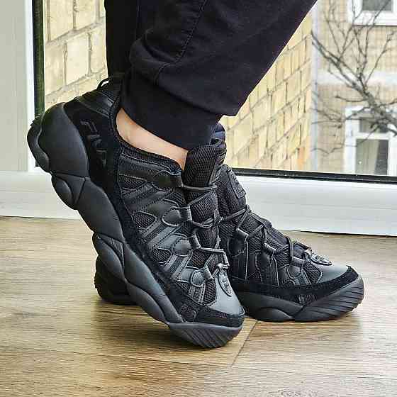 Кросівки FILA Чорні Чоловічі Шкіряні Філа Замшеві (розміри: 41,42,43,44,45) Відео Огляд Дніпро