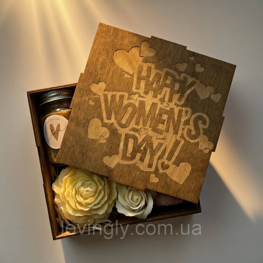 «Нежность весны» - подарок девушке с цветочным мылом и свечей Ирпень - изображение 3