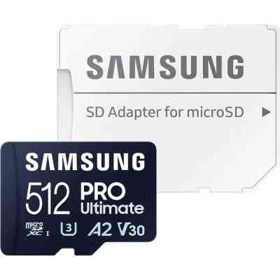 Карта памяти Samsung 512GB microSDXC class 10 UHS-I U3 V30 A2 Pro Ultimate (MB-MY512SA/WW) Винница