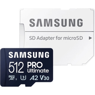 Карта памяти Samsung 512GB microSDXC class 10 UHS-I U3 V30 A2 Pro Ultimate (MB-MY512SA/WW) Винница - изображение 3