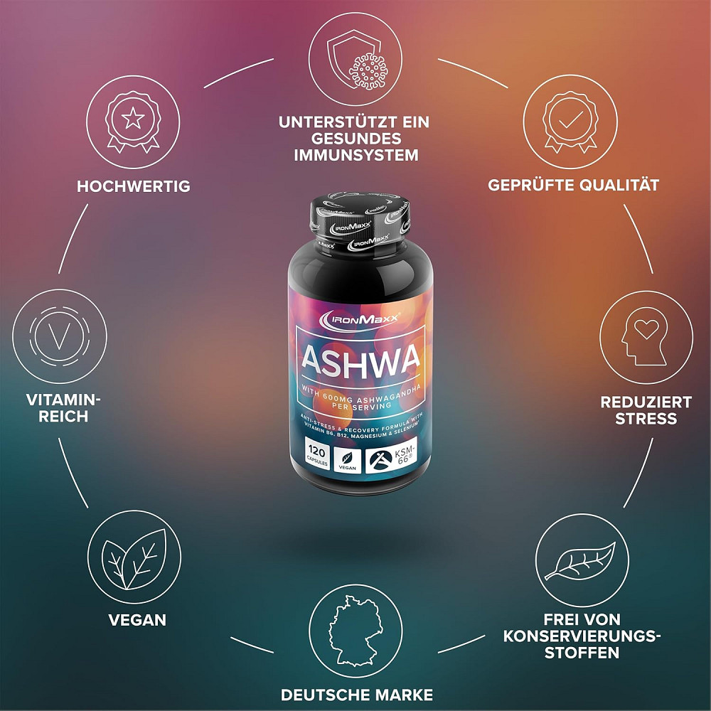 Ашваганда IronMaxx Ashwagandha 120 Capsules Луцьк - фото 2