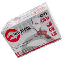 Пистолет покрасочный HVLP d-1.4 с верх. пласт. бачком 600мл RED PROF Мукачево