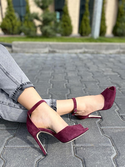 Nivelle Босоніжки жіночі NIVELLE 1794/10503-10512 бордові (літо, замша натуральна) (3675) 36-39 Коломия - фото 3