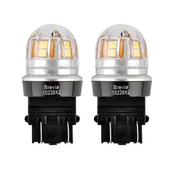 Автолампа Brevia S-Power LED P27/7W (3157) 330Lm 15x2835SMD 12/24V CANbus 2шт Львів