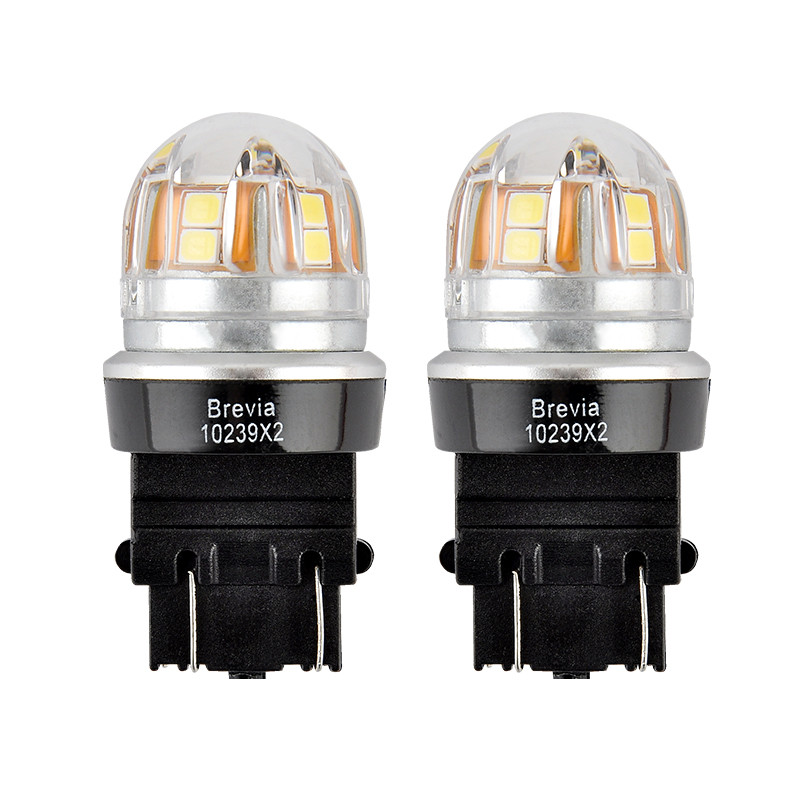 Автолампа Brevia S-Power LED P27/7W (3157) 330Lm 15x2835SMD 12/24V CANbus 2шт Львов - изображение 3