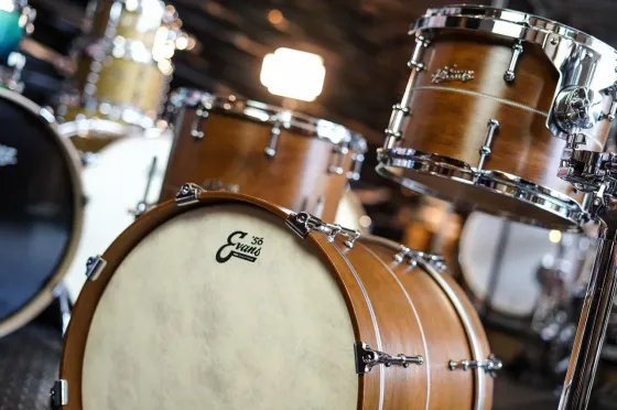 Ударная установка  Polmuz Maple Model 1 - 18/12/14/4SD Inlayed Satin Brown Киев