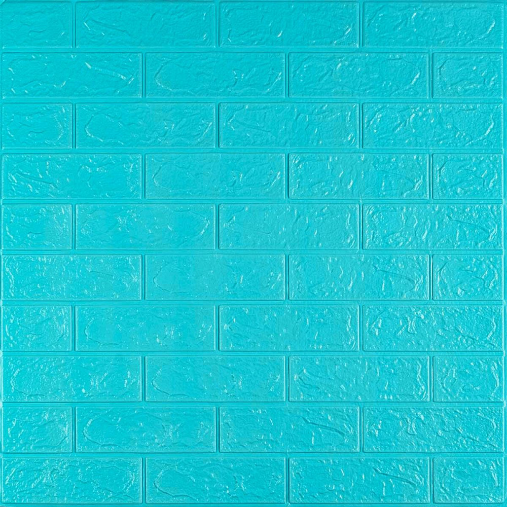 3D панель самоклеющаяся700х770х3мм кирпич Бирюза (002-3) SW-00000573 Киев - изображение 1