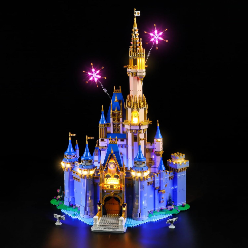 LED-підсвітка LIGHTAILING LGK602 для LEGO Disney Castle 43222, 4 USB-набори, батарейний блок, різнокольорова Київ - фото 3