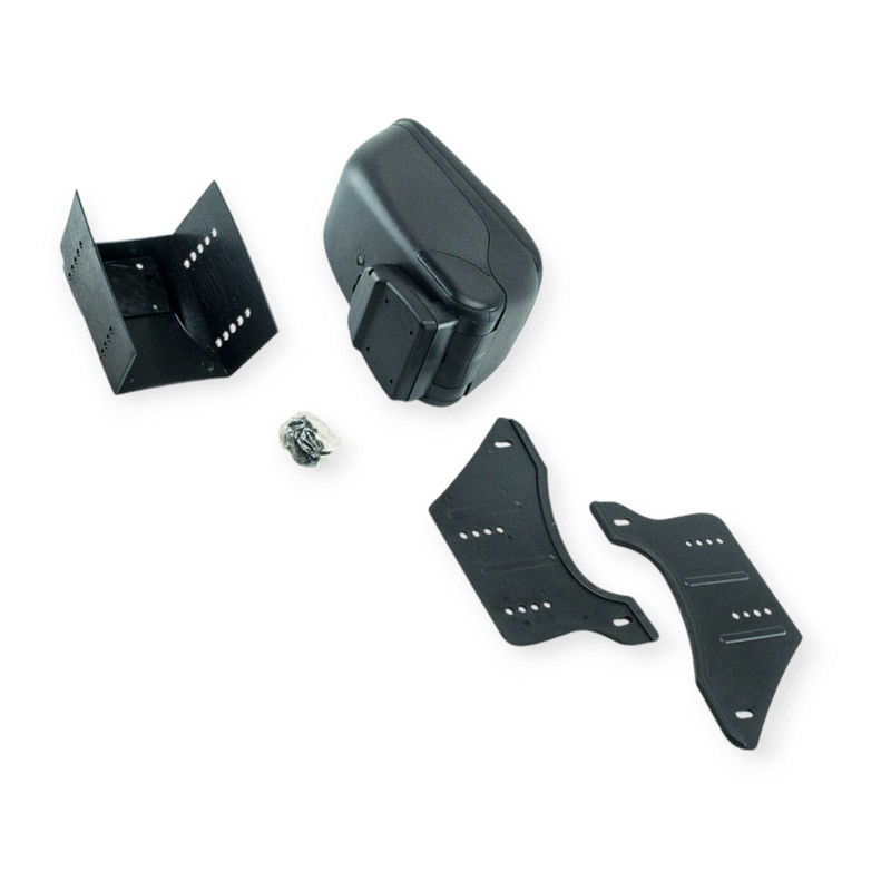 Підлокітник - універсальний пластик/шкірзам зсувний чорн/чорн Мукачево - фото 1