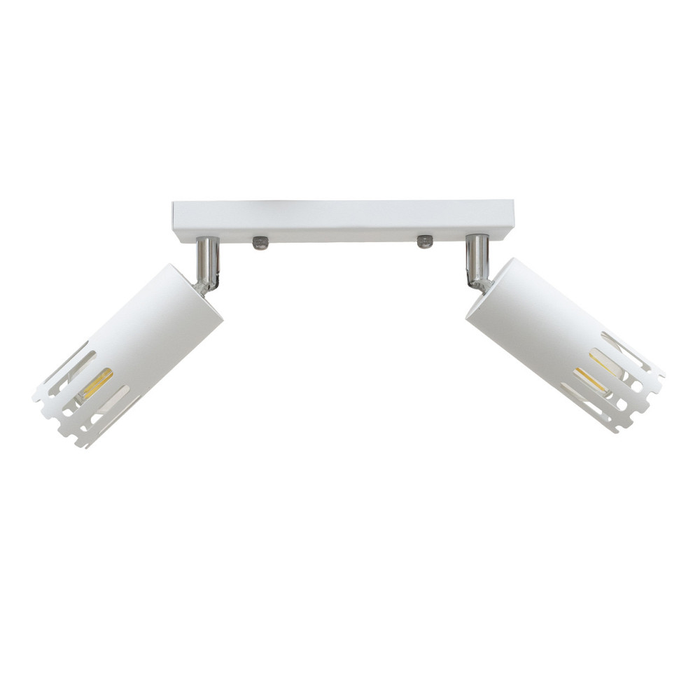 Светильник потолочный MSK Electric Teramo спот поворотный на два плафона белый NL 180501-2 WH Одесса - изображение 3