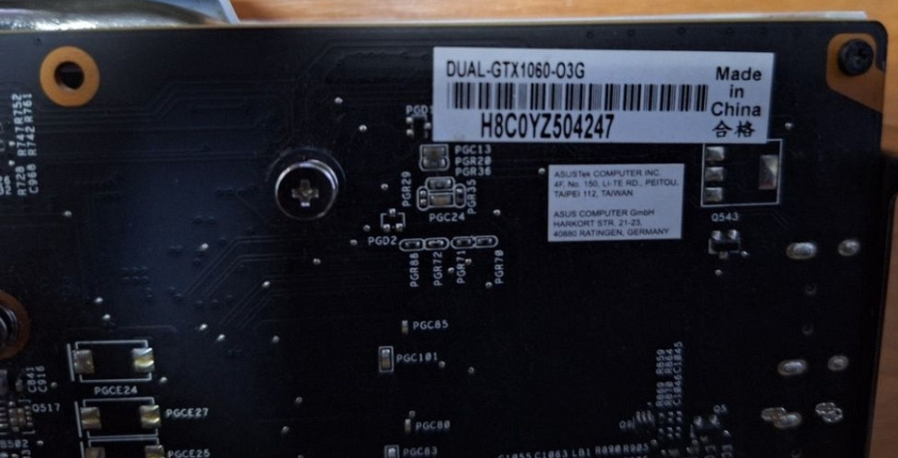 Відеокарта: ASUS GTX 1060 Dual 3Gb. Київ - фото 1