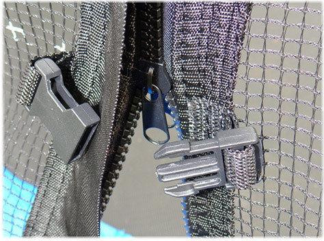 Батут SkyJump 252 см до 150 кг з сіткою і сходами спортивний ігровий Київ - фото 3