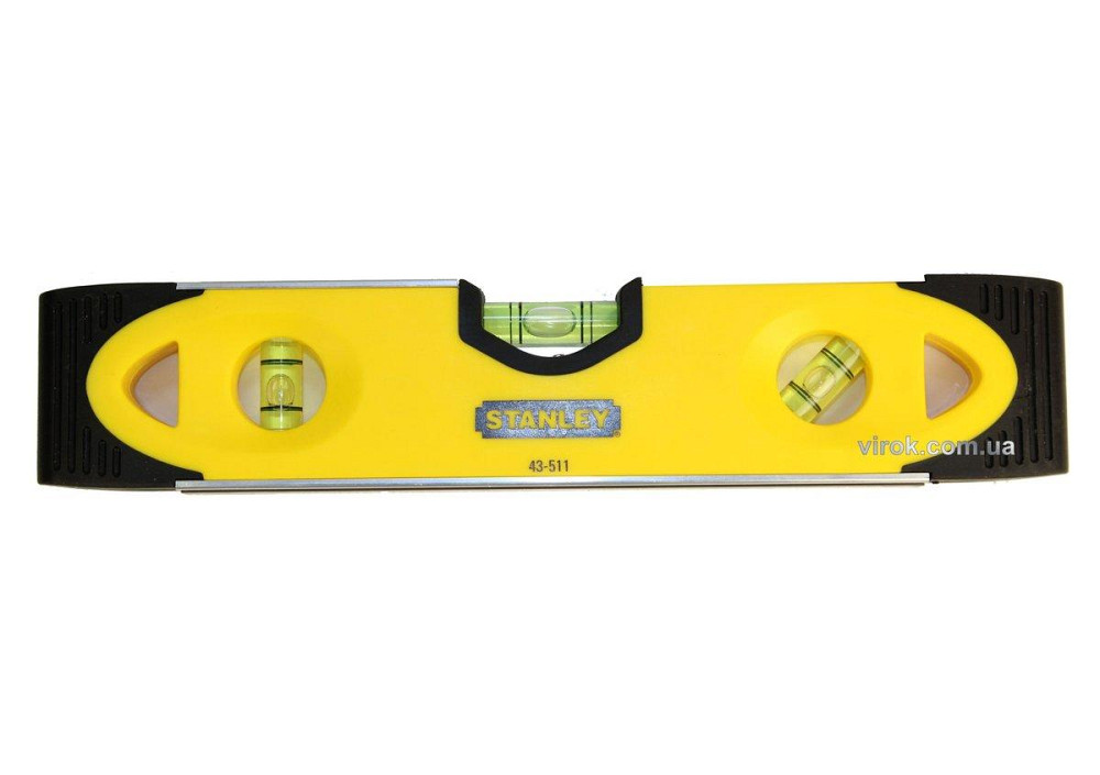 Рівень STANLEY "Torpedo Shockproof" : L= 23 см. 3 капсули Одеса - фото 1