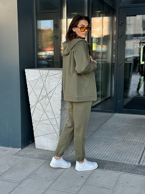 Флисовый женский спортивный костюм Хаки 42/44 Харьков - изображение 7