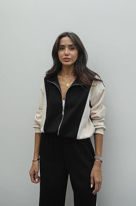 Жіночий прогулянковий костюм двійка: кофта і штани двонитка Одеса - фото 3