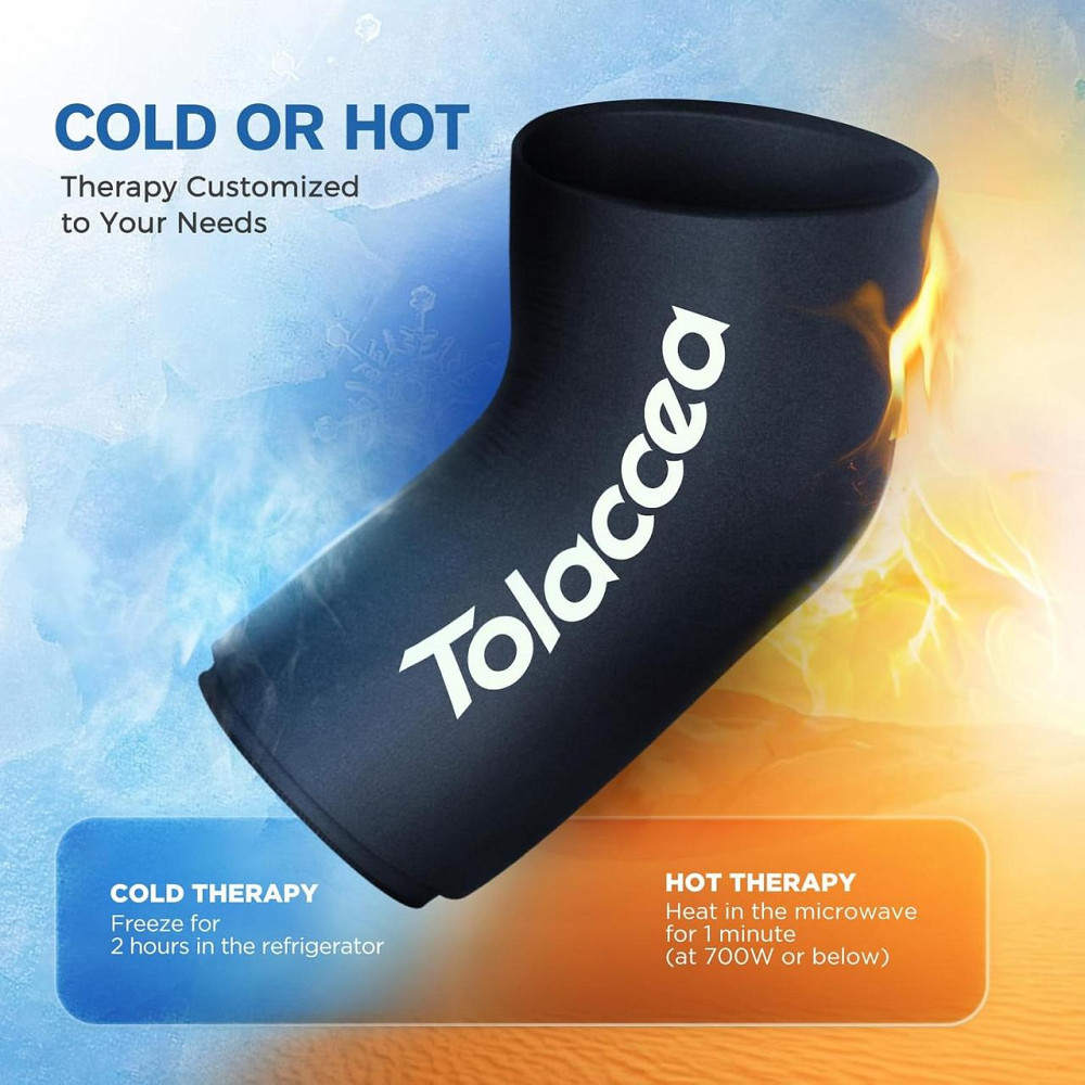 Терапевтический компресс Tolaccea горячей и холодной терапии гибкий гелевый компресс для колена икры локтя L Киев - изображение 1