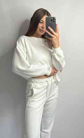 Костюм спортивний жіночий трикотажний Молочний XL/XXL Харків