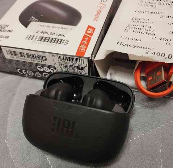 Наушники беспроводные TWS JBL Wave Beam 2 Black Харьков