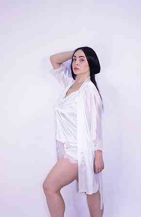 Комплект піжама з халатом з мереживом Білий Білий M Харків