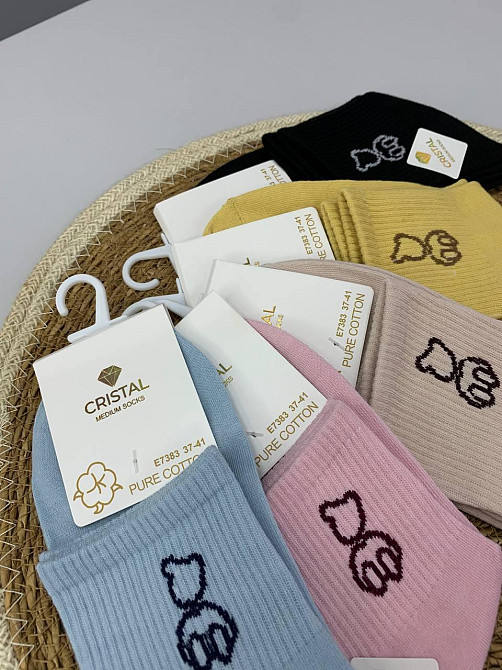 Носки женские со стильными мишками р.37-40 Черновцы - изображение 6