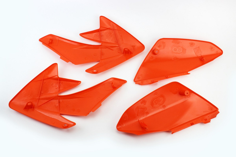 пластик - ВЕСЬ к-кт деталей - 7од. ПОМАРАНЧЕВИЙ, Honda CRF70/KAYO CRAZY CAT 140cc/GEON X-PIT Киев - изображение 2