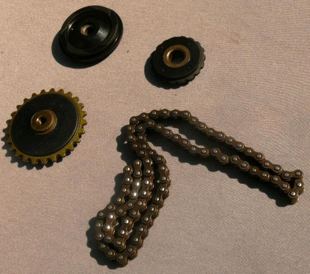 Натягувач ланцюга ГРМ мопед Дельта (3 ролики, ланцюг 82L) Мукачево - фото 1